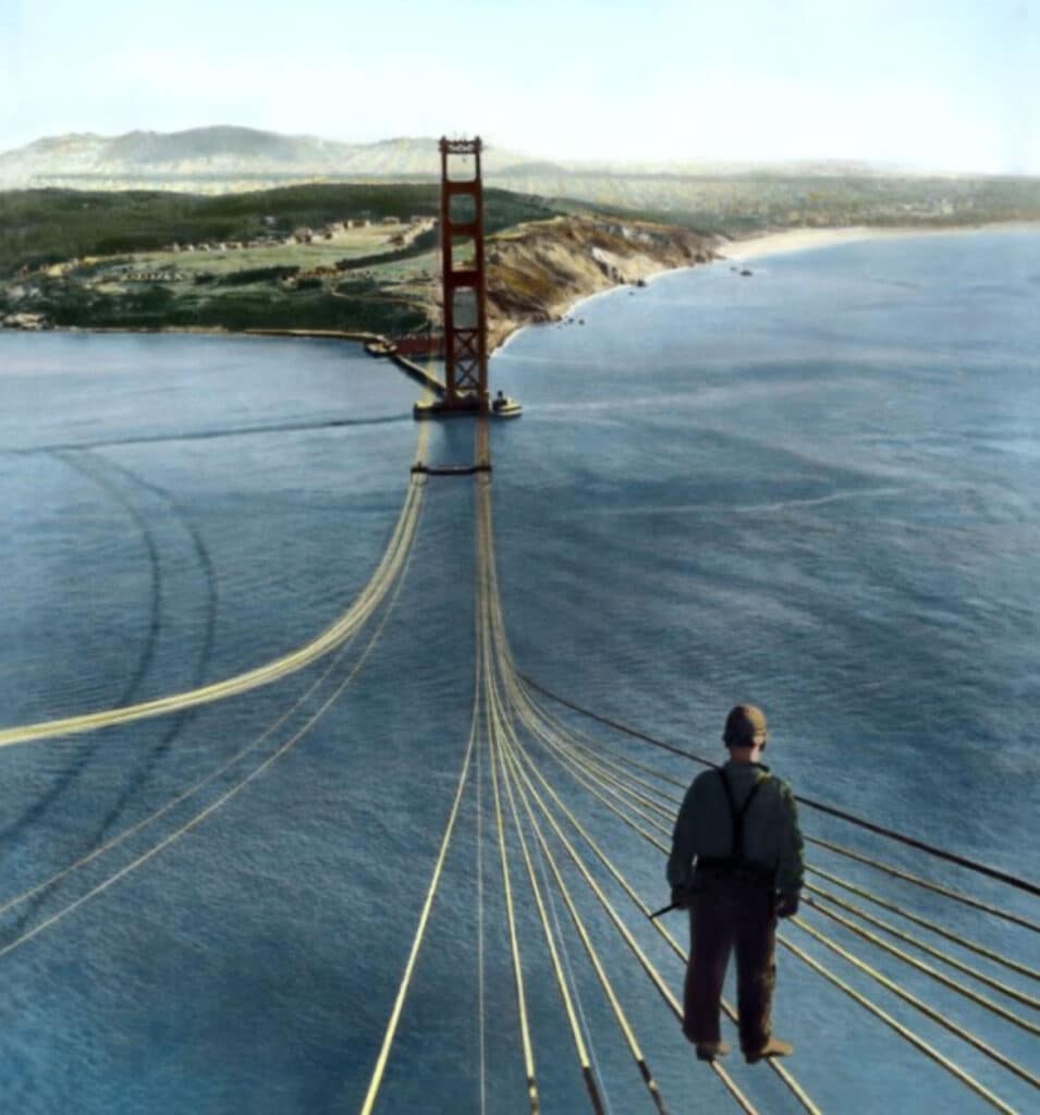 golden gate bridge cables